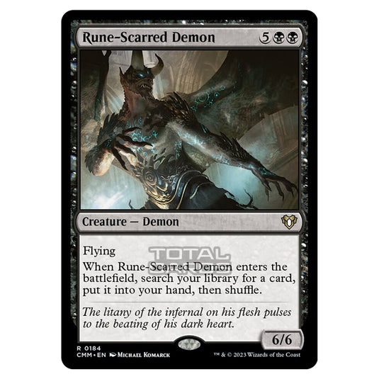 Magic The Gathering - Commander Masters - Rune-Scarred Demon - 0184