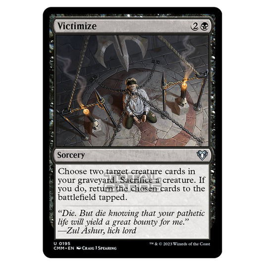 Magic The Gathering - Commander Masters - Victimize - 0195