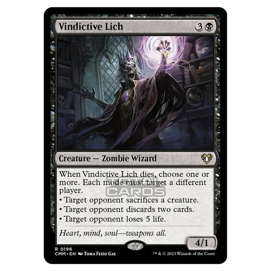 Magic The Gathering - Commander Masters - Vindictive Lich - 0196