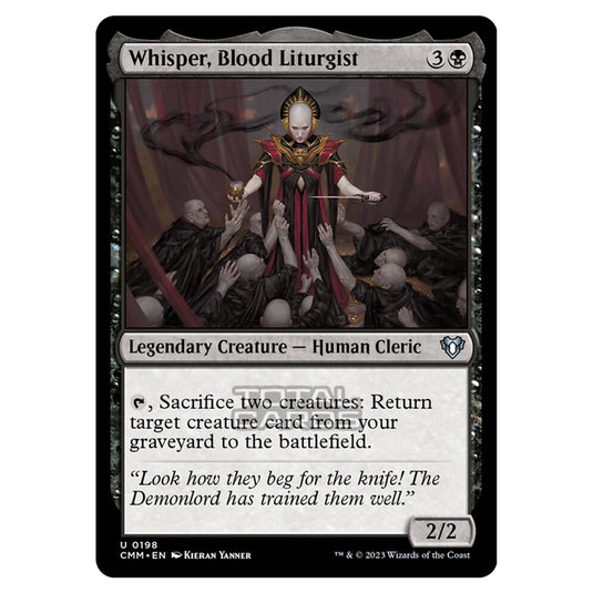 Magic The Gathering - Commander Masters - Whisper, Blood Liturgist - 0198