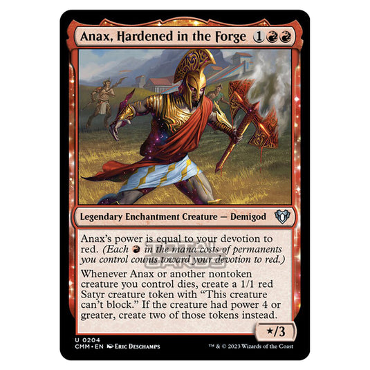 Magic The Gathering - Commander Masters - Anax, Hardened in the Forge - 0204