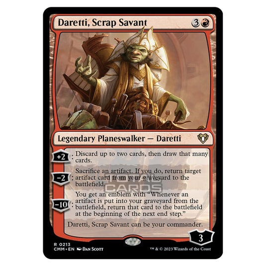 Magic The Gathering - Commander Masters - Daretti, Scrap Savant - 0213