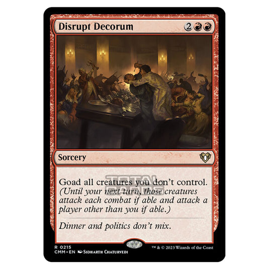 Magic The Gathering - Commander Masters - Disrupt Decorum - 0215