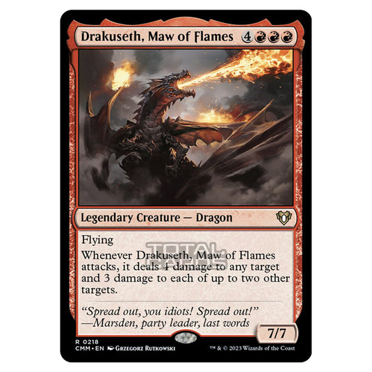 Magic The Gathering - Commander Masters - Drakuseth, Maw of Flames - 0218