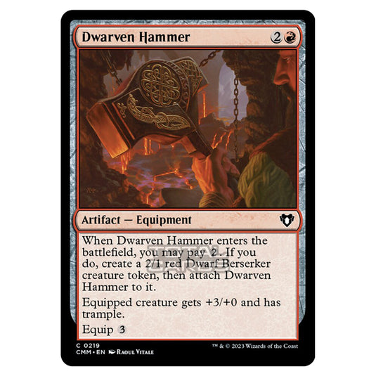 Magic The Gathering - Commander Masters - Dwarven Hammer - 0219