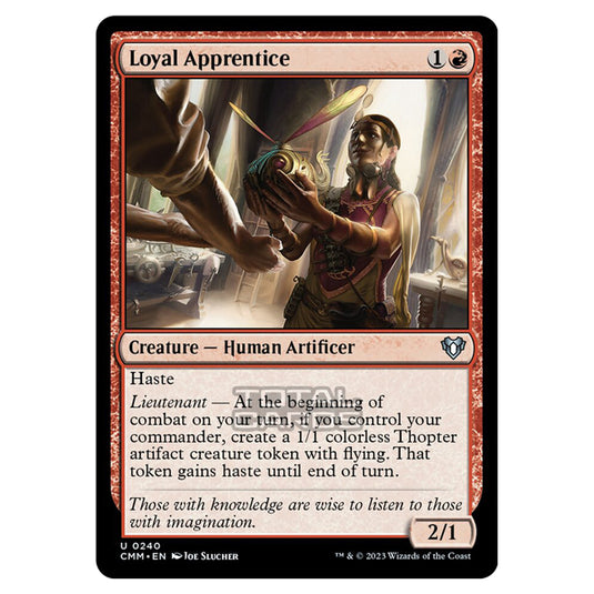 Magic The Gathering - Commander Masters - Loyal Apprentice - 0240