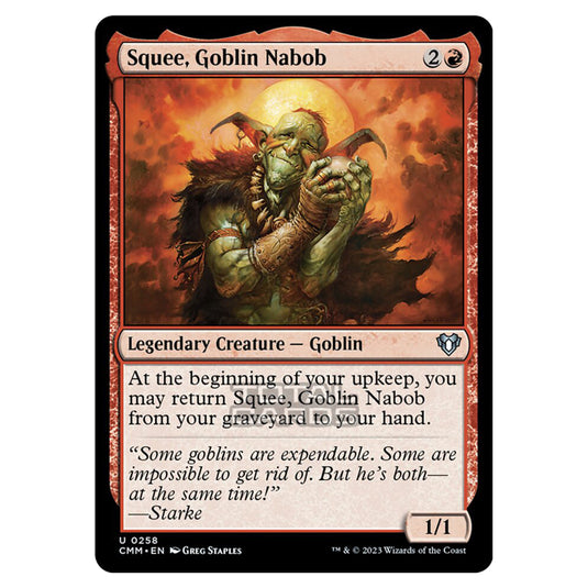 Magic The Gathering - Commander Masters - Squee, Goblin Nabob - 0258