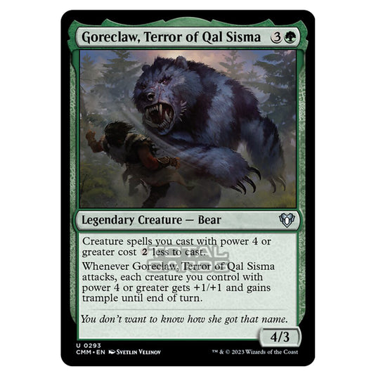 Magic The Gathering - Commander Masters - Goreclaw, Terror of Qal Sisma - 0293