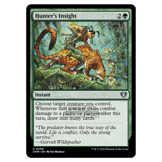 Magic The Gathering - Commander Masters - Hunter's Insight - 0296