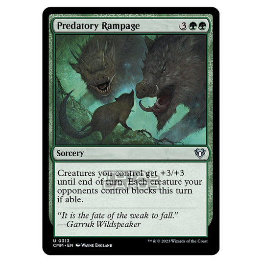 Magic The Gathering - Commander Masters - Predatory Rampage - 0313