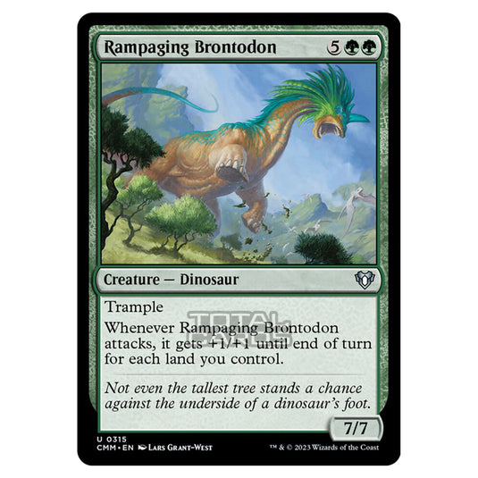 Magic The Gathering - Commander Masters - Rampaging Brontodon - 0315