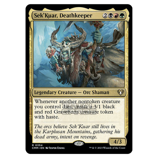 Magic The Gathering - Commander Masters - Sek'Kuar, Deathkeeper - 0354