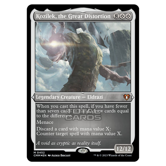 Magic The Gathering - Commander Masters - Kozilek, the Great Distortion (Etched Foil) - 0452