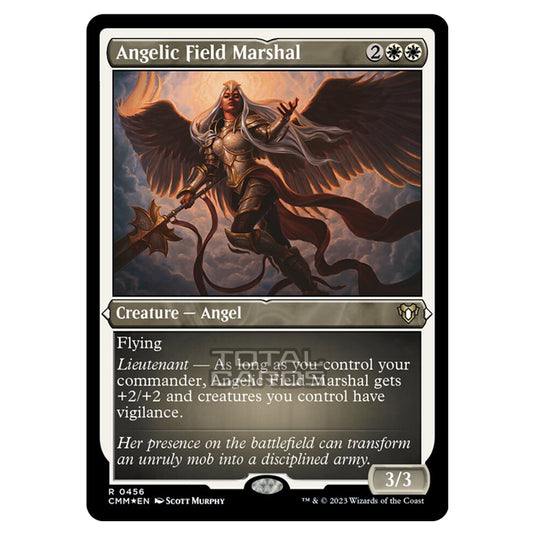 Magic The Gathering - Commander Masters - Angelic Field Marshal (Etched Foil) - 0456