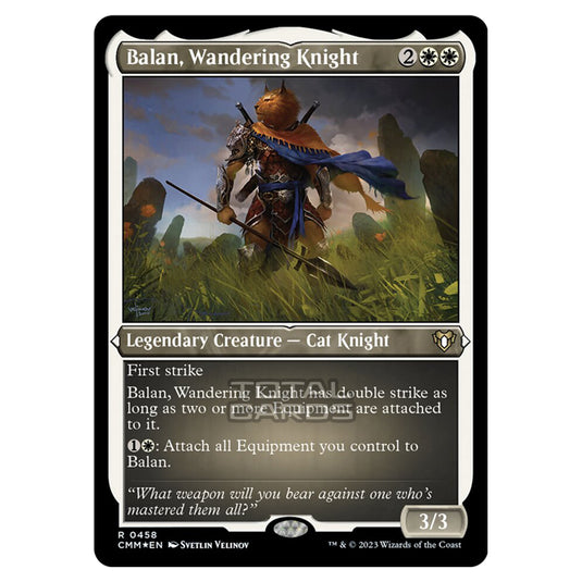 Magic The Gathering - Commander Masters - Balan, Wandering Knight (Etched Foil) - 0458