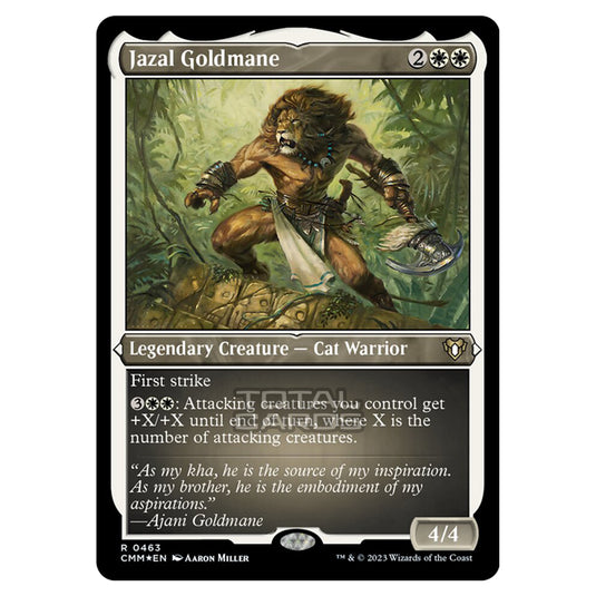 Magic The Gathering - Commander Masters - Jazal Goldmane (Etched Foil) - 0463