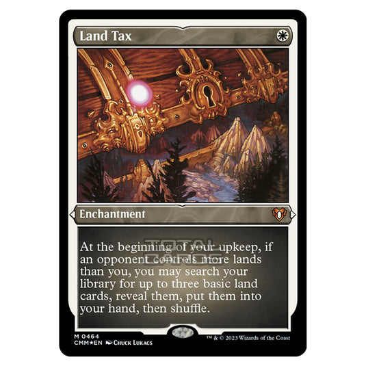 Magic The Gathering - Commander Masters - Land Tax (Etched Foil) - 046 Magic The Gathering - Commander Masters - Land Tax (Etched Foil) - 046