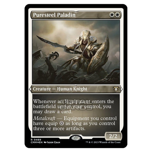 Magic The Gathering - Commander Masters - Puresteel Paladin (Etched Foil) - 0469