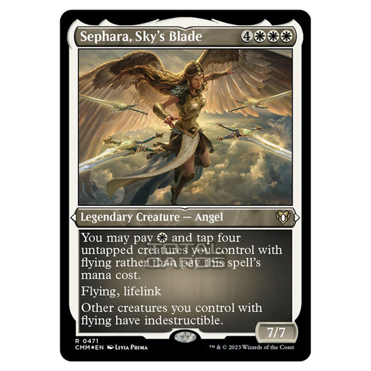 Magic The Gathering - Commander Masters - Sephara, Sky's Blade (Etched Foil) - 0471