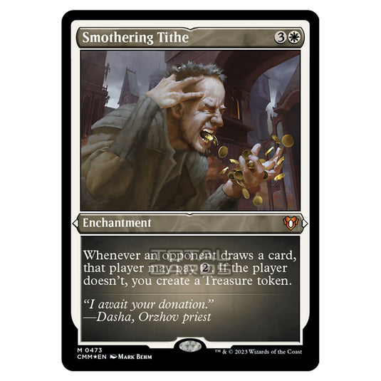 Magic The Gathering - Commander Masters - Smothering Tithe (Etched Foil) - 0473