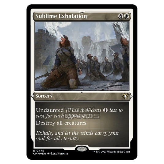 Magic The Gathering - Commander Masters - Sublime Exhalation (Etched Foil) - 0475