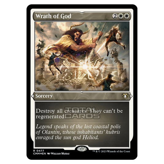 Magic The Gathering - Commander Masters - Wrath of God (Etched Foil) - Magic The Gathering - Commander Masters - Wrath of God (Etched Foil) -