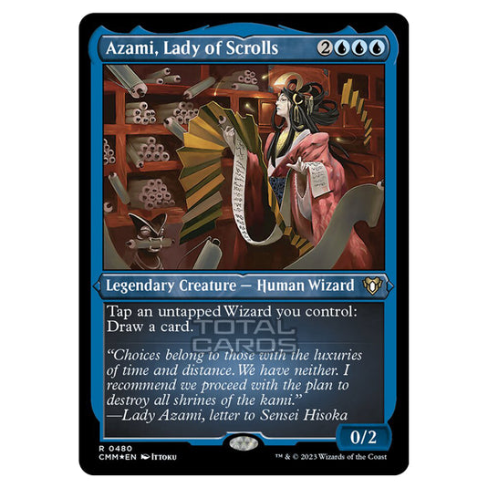 Magic The Gathering - Commander Masters - Azami, Lady of Scrolls (Etched Foil) - 0480