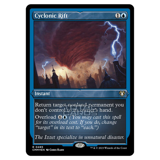 Magic The Gathering - Commander Masters - Cyclonic Rift (Etched Foil) - 0485