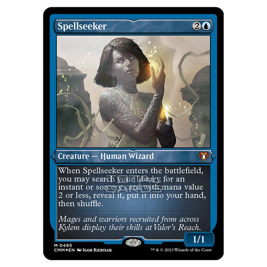 Magic The Gathering - Commander Masters - Spellseeker (Etched Foil) - 0495