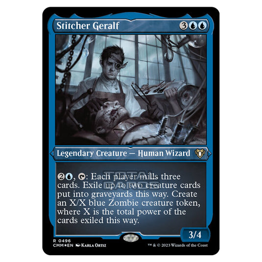 Magic The Gathering - Commander Masters - Stitcher Geralf (Etched Foil) - 0496