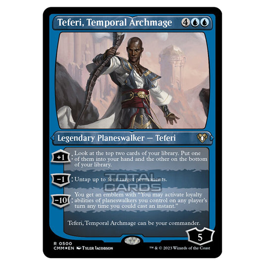 Magic The Gathering - Commander Masters - Teferi, Temporal Archmage (Etched Foil) - 0500