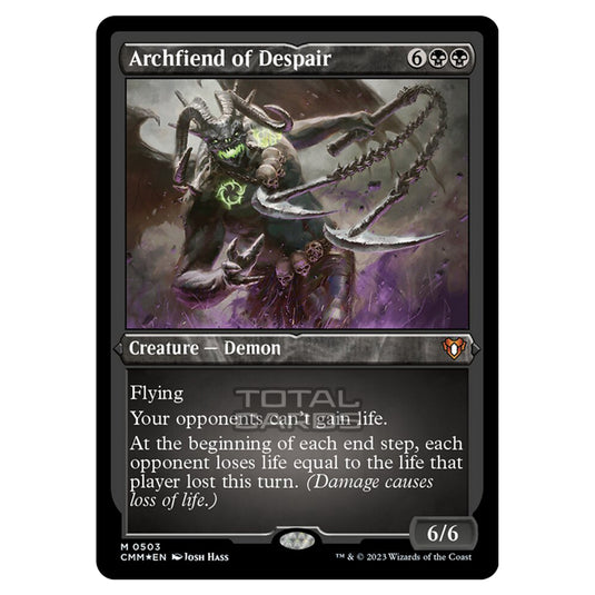 Magic The Gathering - Commander Masters - Archfiend of Despair (Etched Foil) - 0503