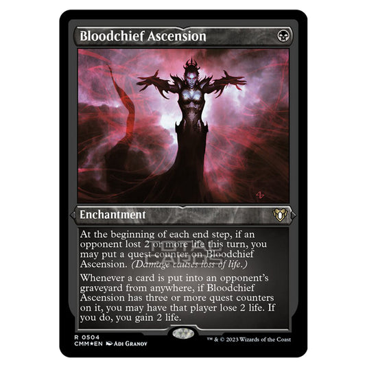 Magic The Gathering - Commander Masters - Bloodchief Ascension (Etched Foil) - 0504