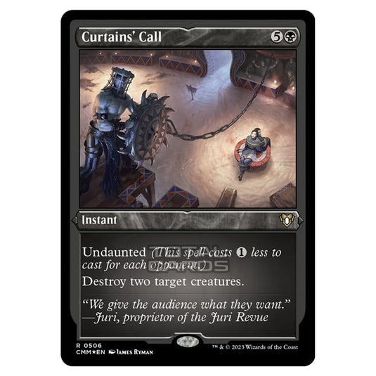 Magic The Gathering - Commander Masters - Curtains' Call (Etched Foil) - 0506