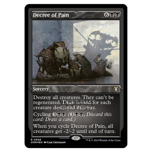 Magic The Gathering - Commander Masters - Decree of Pain (Etched Foil) - 0508