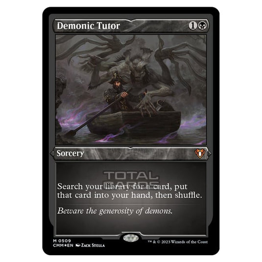 Magic The Gathering - Commander Masters - Demonic Tutor (Etched Foil) - 0509