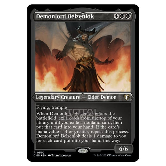 Magic The Gathering - Commander Masters - Demonlord Belzenlok (Etched Foil) - 0510