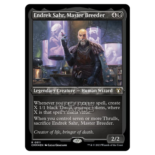 Magic The Gathering - Commander Masters - Endrek Sahr, Master Breeder (Etched Foil) - 0511