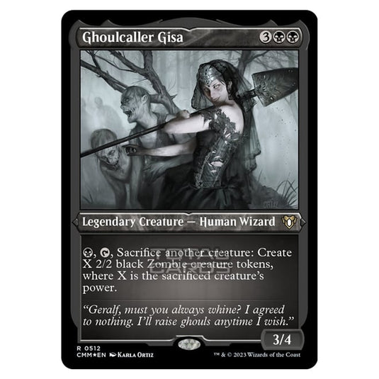 Magic The Gathering - Commander Masters - Ghoulcaller Gisa (Etched Foil) - 0512