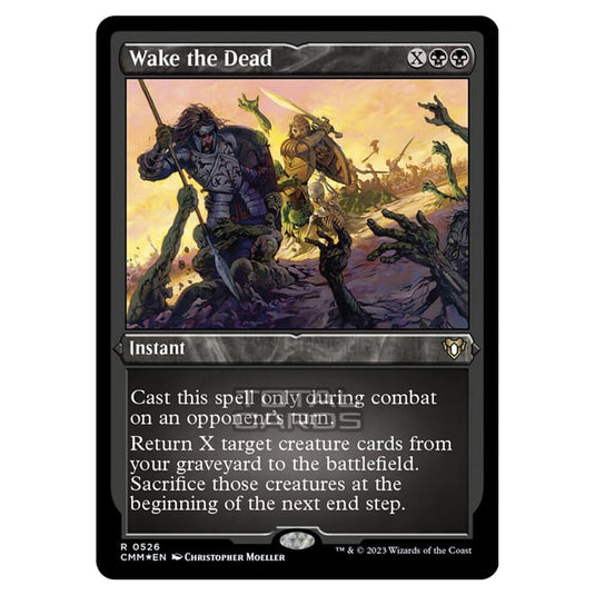 Magic The Gathering - Commander Masters - Wake the Dead (Etched Foil) - 0526