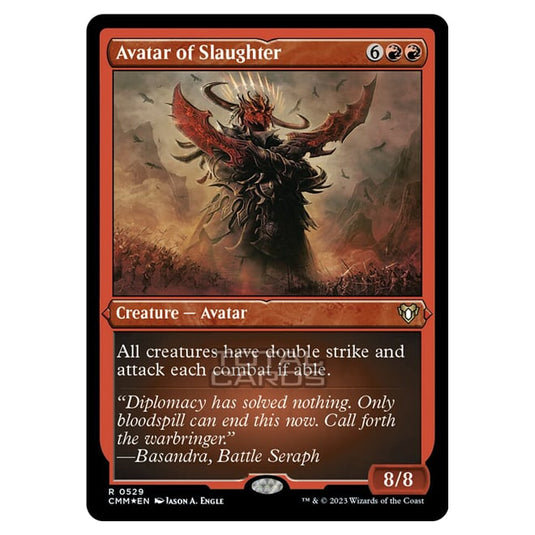 Magic The Gathering - Commander Masters - Avatar of Slaughter (Etched Foil) - 0529