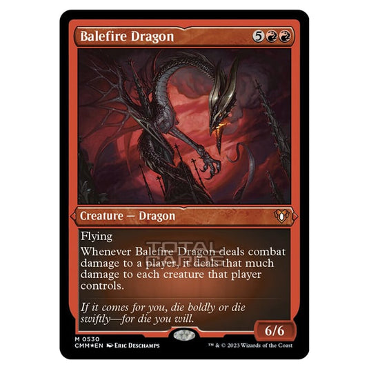 Magic The Gathering - Commander Masters - Balefire Dragon (Etched Foil) - 0530