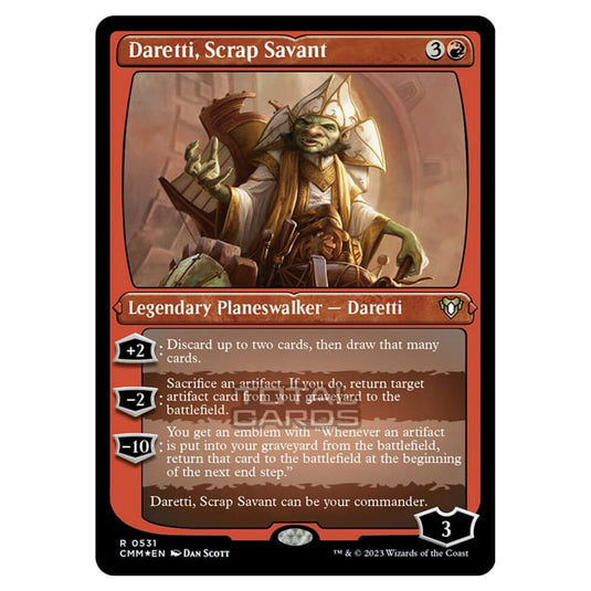 Magic The Gathering - Commander Masters - Daretti, Scrap Savant (Etched Foil) - 0531