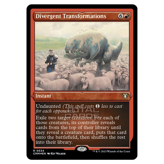 Magic The Gathering - Commander Masters - Divergent Transformations (Etched Foil) - 0534