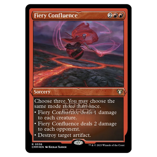 Magic The Gathering - Commander Masters - Fiery Confluence (Etched Foil) - 0536