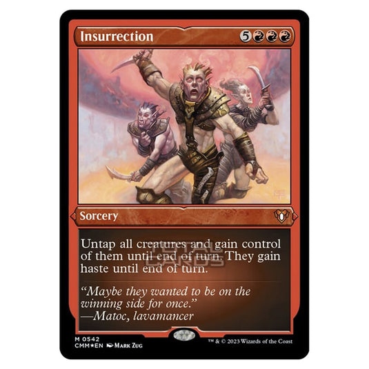 Magic The Gathering - Commander Masters - Insurrection (Etched Foil) - 0542