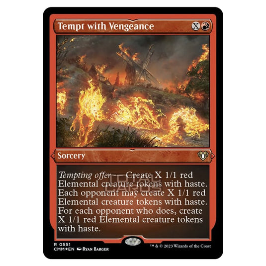 Magic The Gathering - Commander Masters - Tempt with Vengeance (Etched Foil) - 0551