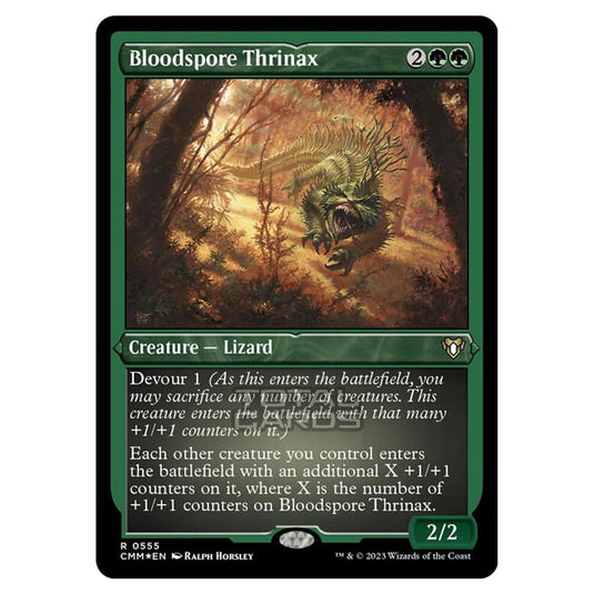 Magic The Gathering - Commander Masters - Bloodspore Thrinax (Etched Foil) - 0555