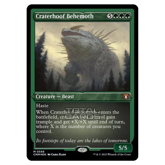 Magic The Gathering - Commander Masters - Craterhoof Behemoth (Etched Foil) - 0556