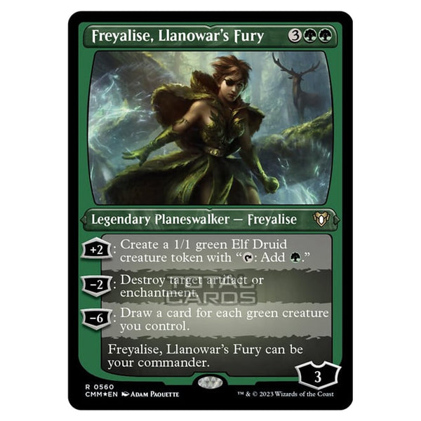 Magic The Gathering - Commander Masters - Freyalise, Llanowar's Fury  (Etched Foil)